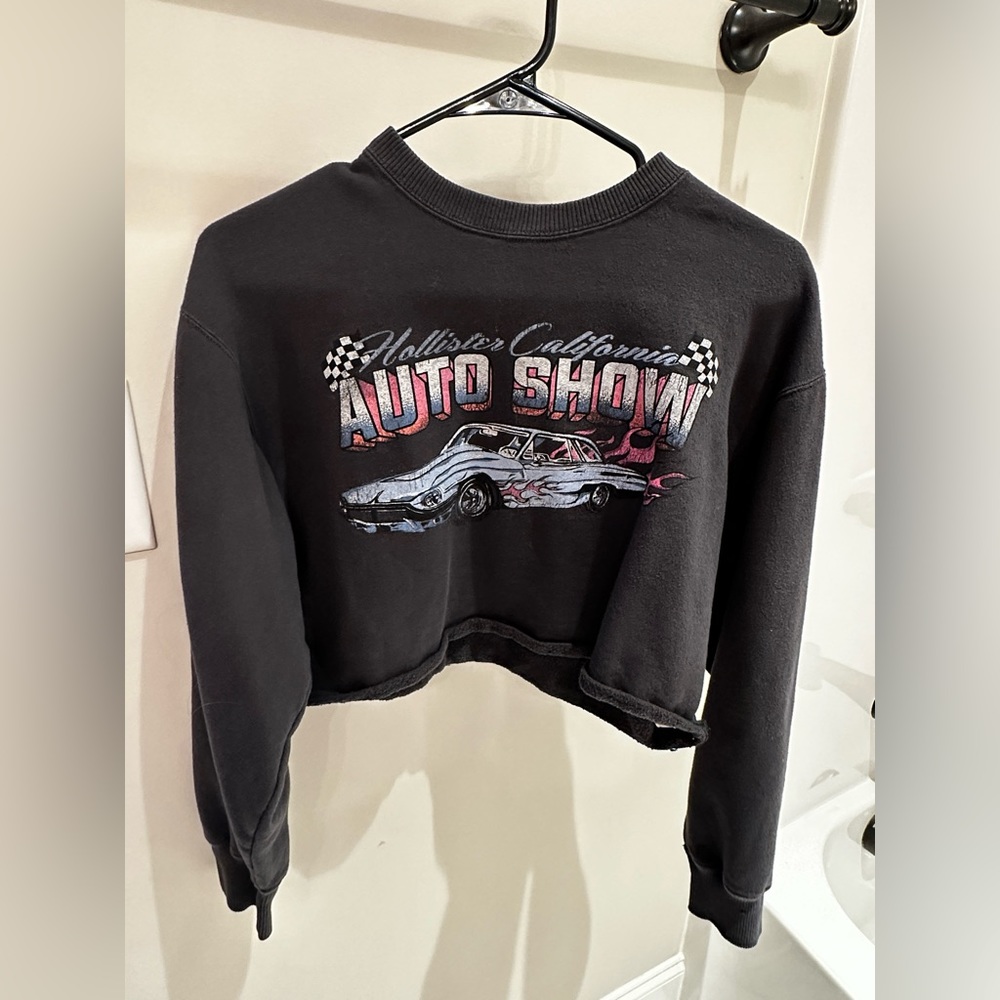 Cropped Hollister Graphic Sweater